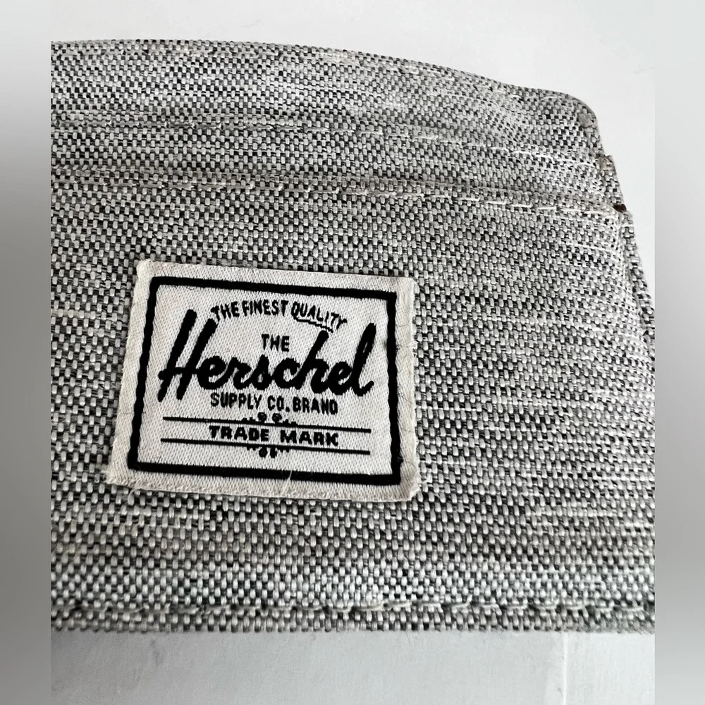 Herschel Supply Company Charcoal Gray with red pinstripe interior Card Holder